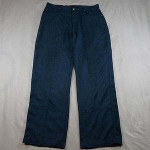 Phat Farm XL / 36 x 33 Blue Sueded Y2K 90s Baggy‎ Casual Pants